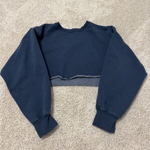 Aritzia Sweat Fleece Cropped Crewneck